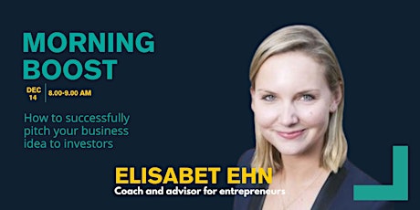 How to successfully pitch your business idea to investors with Elisabet Ehn  primärbild