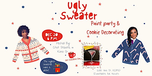 Ugly Sweater Paint &  Cookie decorating  Party