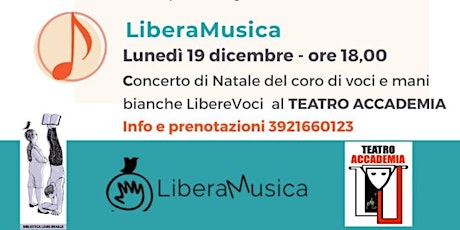 Concerto di Natale del coro di voci e mani bianche di Liberamusica