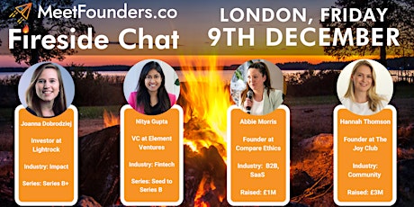 MeetFounders Fireside with Funded Female Founders & Funders!