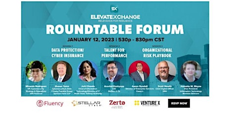 Elevate Xchange DFW Roundtable Forum Jan 12,  (in person only)