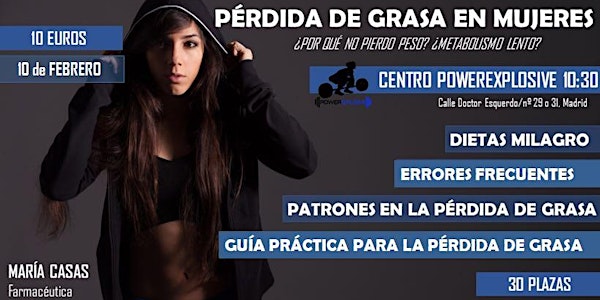 Charla "Pérdida de grasa en mujeres"