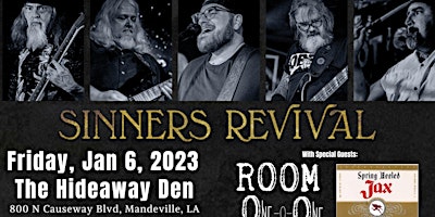 Sinners Revival w/ Spring Heeled Jax & Room One-0-One