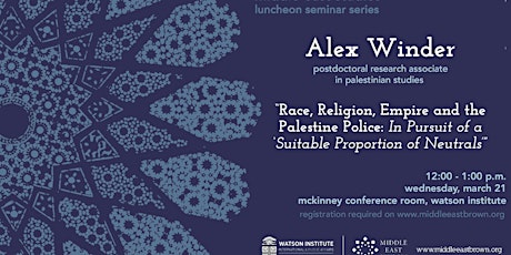 MES Luncheon Seminar | Alex Winder  primary image