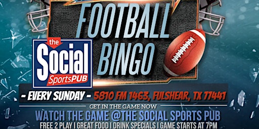 Football Bingo Bash @The Social Sports Pub!