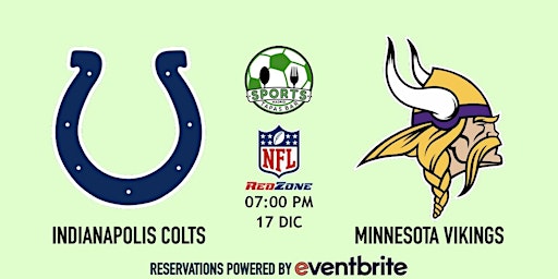 Indianapolis Colts @ Minnesota Vikings - NFL Madrid Tapas Bar
