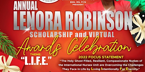 Annual Lenora Robinson Scholarship & Virtual  Award Celebration