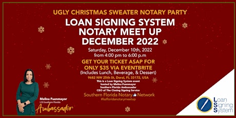 Ugly Christmas Sweater Notary Party