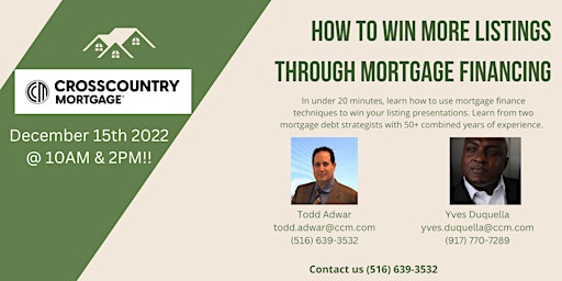 How to Win Listings Through Mortgage Financing