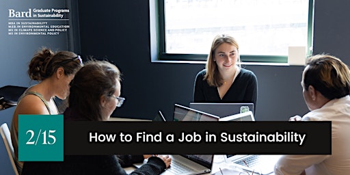 How to Find a Job in Sustainability - Feb. 2023 Webinar