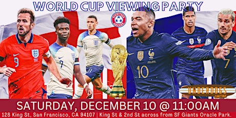 SF Official World Cup Viewing Party: England vs France