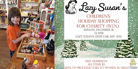 Children's Holiday Shopping for Charity Event (Support W.I.N)