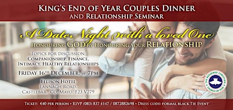 King’s End of Year Couples Dinner And Relationship  Seminar primary image