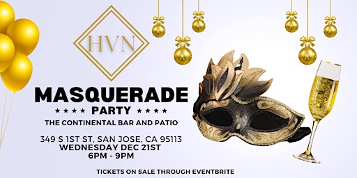 HVN ~ A Silicon Valley Networking Group | Masquerade Party