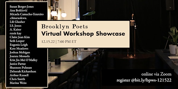 Brooklyn Poets Virtual Workshop Showcase