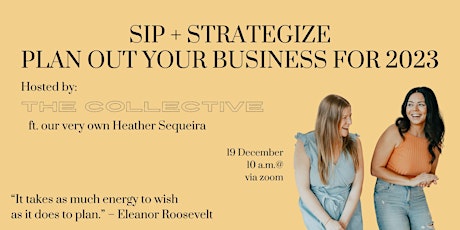 Sip + Strategize - Business Planning