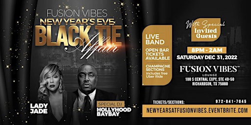 **New Years Eve Black Tie Party| Lady Jade & DJ Hollyhood BayBay 12/31/22**