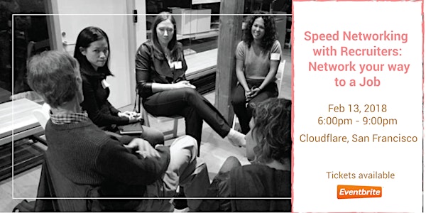 Speed Networking with Recruiters: Network your way to a Job
