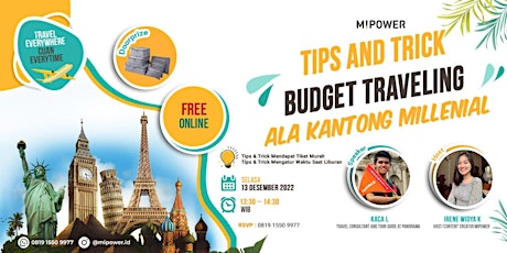 Tips & Trick Budget Traveling Alla Kantong Millennial