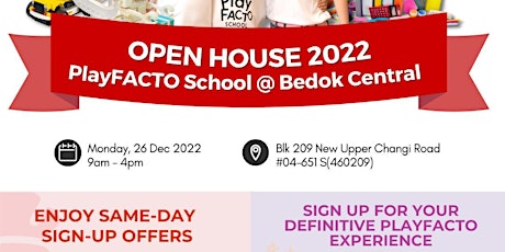 PlayFACTO @ Bedok Central (Open House, happening on 26 Dec 2022)