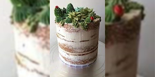 Cake decorating - semi naked succulent garden - booked out