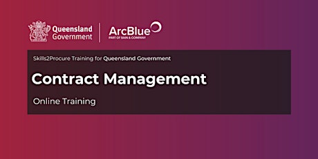QLD Government | Contract Management Skills2Procure Training