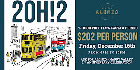 2OH2: Free-flow Pasta & Drinks at Ask for Alonzo