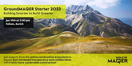 GroundMAQER Starter 2023 - Building Smarter to Build Greener