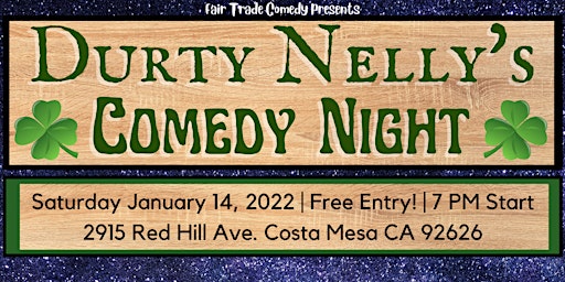 Durty Nelly's Comedy Night!