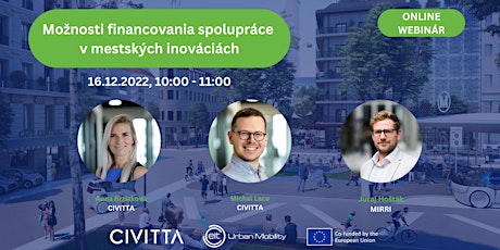 Imagem principal do evento Možnosti financovania spolupráce v mestských inováciách