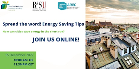 Spread the word! Energy Saving Tips