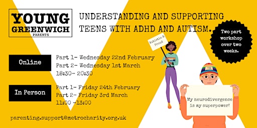 (ONLINE) Understanding and Supporting Teens with ADHD & Autism
