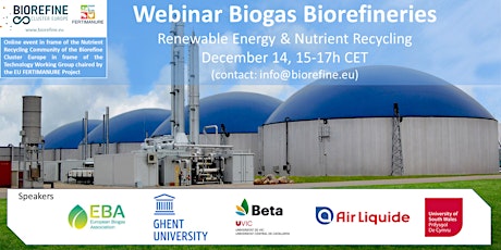 Biogas Biorefineries. Renewable energy and nutrient recycling
