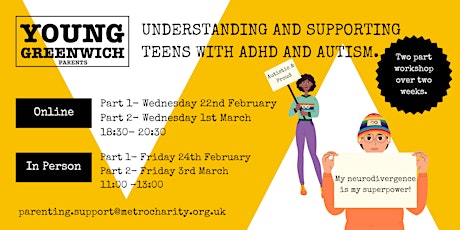 (IN- PERSON) Understanding and Supporting Teens with ADHD & Autism