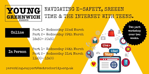 Imagem principal de (IN- PERSON) Navigating E-Safety, Screen Time and the Internet with Teens