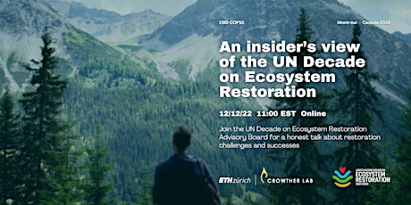 Hauptbild für Online: An insider’s view of the UN Decade on Ecosystem Restoration