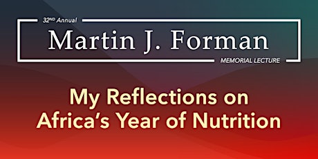 My Reflections on Africa’s Year of Nutrition