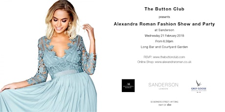 Alexandra Roman Fashion Show and Party at Sanderson primary image
