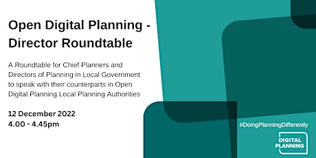 Open Digital Planning - Director Roundtable