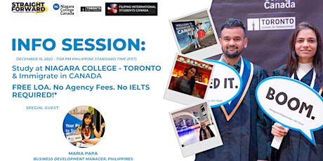 Study at NIAGARA COLLEGE - TORONTO & Immigrate in CANADA  Info Session