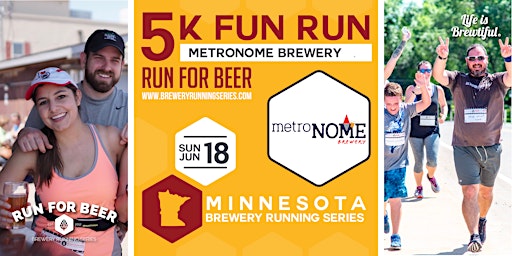5k Beer Run x MetroNOME Brewery | 2023 MN Brewery Running Series primary image