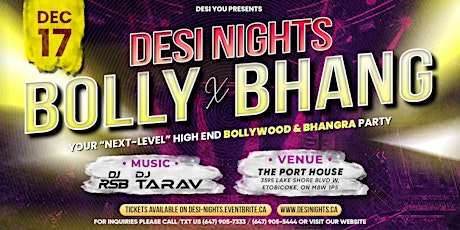 Bolly x Bhang - Your Next-Level High-End Bollywood & Bhangra Party
