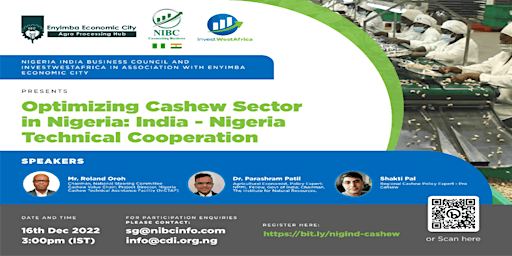 OPTIMIZING CASHEW SECTOR IN NIGERIA: INDIA-NIGERIA TECHNICAL COOPERATION