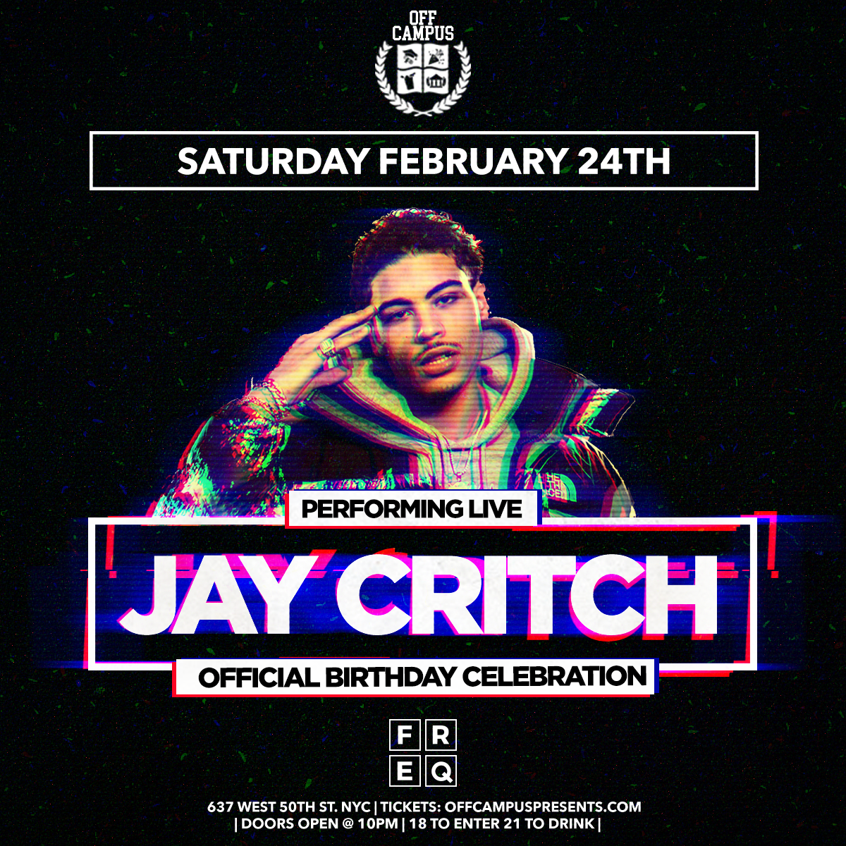 Jay Critch Live at FREQ 18+ Event