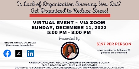 Is Lack of Organization Stressing You Out? Get Organized to Reduce Stress!