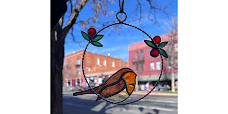 Stained Glass Workshop: Wreath with Bird and Berries