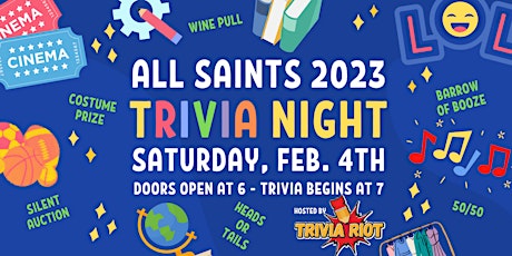 All Saints 2023 Trivia Night