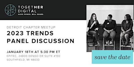 Detroit Together Digital Meetup | 2023 Trends Panel
