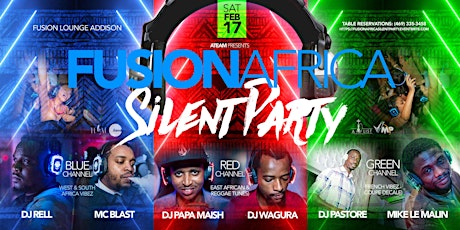 THE FUSION AFRICA SILENT PARTY 02/17/2018 primary image