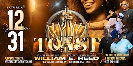 TOAST - NEW ENGLAND'S BIGGEST NEW YEARS EVE PARTY